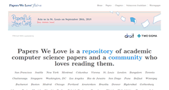 Desktop Screenshot of paperswelove.org